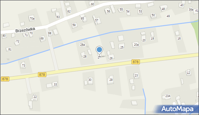 Brzezówka, Brzezówka, 27, mapa Brzezówka