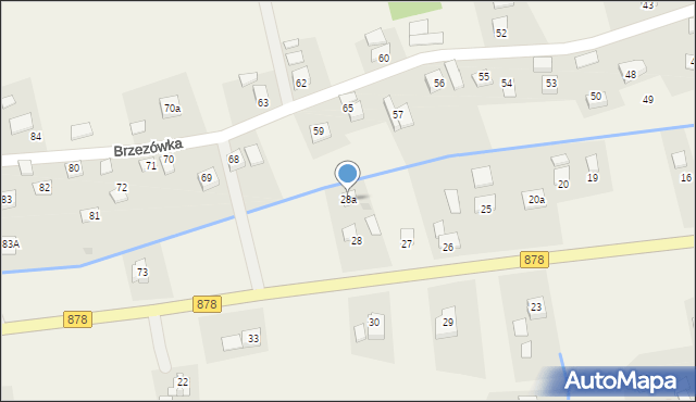 Brzezówka, Brzezówka, 28a, mapa Brzezówka