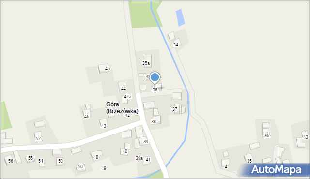 Brzezówka, Brzezówka, 36, mapa Brzezówka