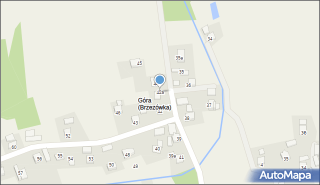 Brzezówka, Brzezówka, 42a, mapa Brzezówka