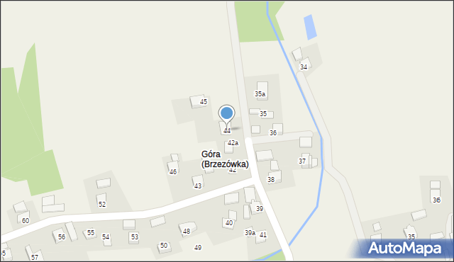 Brzezówka, Brzezówka, 44, mapa Brzezówka