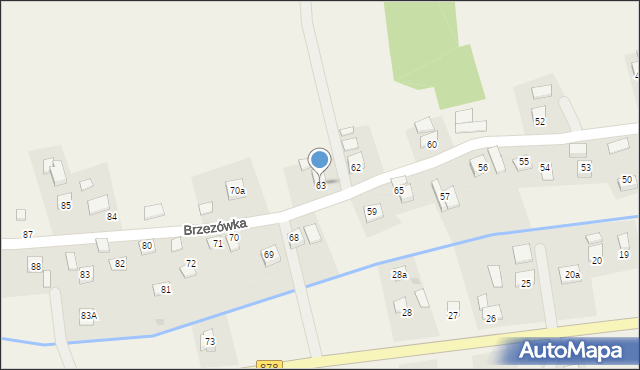 Brzezówka, Brzezówka, 63, mapa Brzezówka