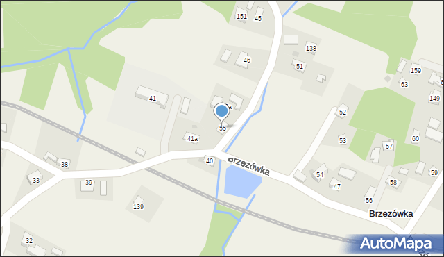 Brzezówka, Brzezówka, 55, mapa Brzezówka