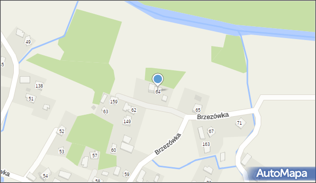 Brzezówka, Brzezówka, 64, mapa Brzezówka