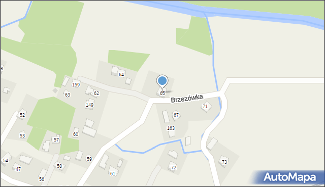 Brzezówka, Brzezówka, 65, mapa Brzezówka