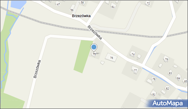 Brzezówka, Brzezówka, 75, mapa Brzezówka