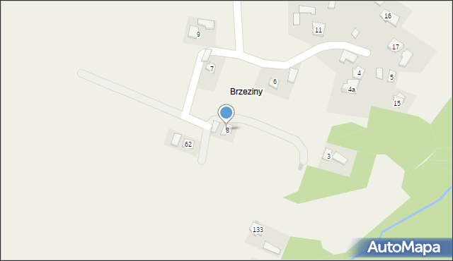 Brzezówka, Brzezówka, 8, mapa Brzezówka