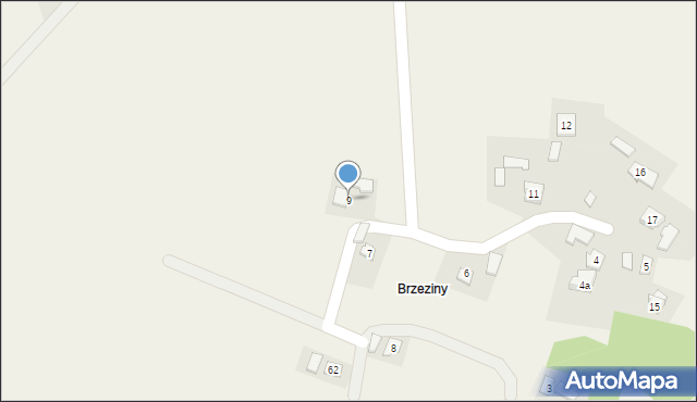 Brzezówka, Brzezówka, 9, mapa Brzezówka