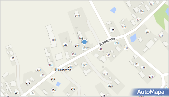 Brzezówka, Brzezówka, 143, mapa Brzezówka