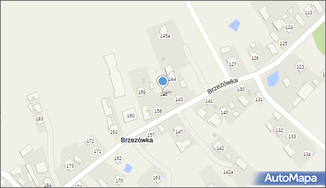 Brzezówka, Brzezówka, 146, mapa Brzezówka