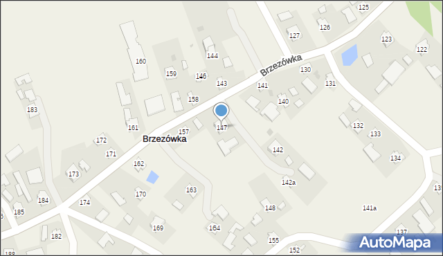 Brzezówka, Brzezówka, 147, mapa Brzezówka