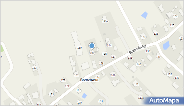 Brzezówka, Brzezówka, 159, mapa Brzezówka