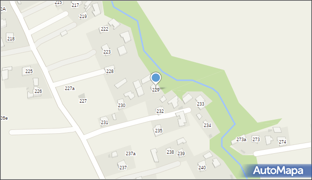 Brzezówka, Brzezówka, 229a, mapa Brzezówka