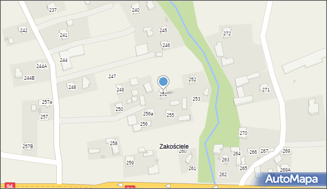 Brzezówka, Brzezówka, 251, mapa Brzezówka