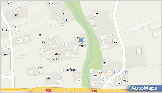 Brzezówka, Brzezówka, 253, mapa Brzezówka