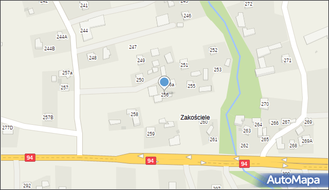 Brzezówka, Brzezówka, 256, mapa Brzezówka