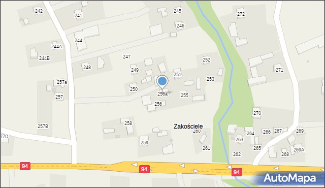 Brzezówka, Brzezówka, 256a, mapa Brzezówka