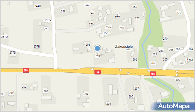 Brzezówka, Brzezówka, 259, mapa Brzezówka