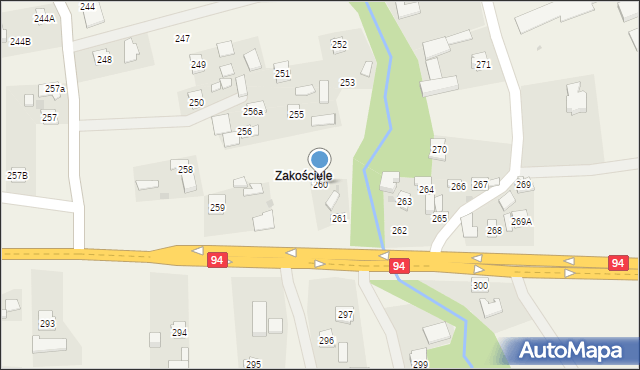 Brzezówka, Brzezówka, 260, mapa Brzezówka