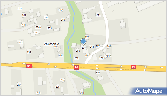 Brzezówka, Brzezówka, 264, mapa Brzezówka