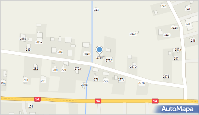 Brzezówka, Brzezówka, 278A, mapa Brzezówka