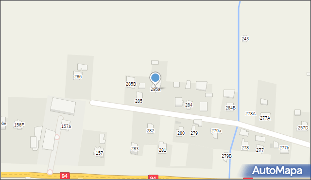 Brzezówka, Brzezówka, 285a, mapa Brzezówka