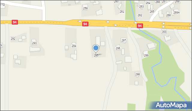 Brzezówka, Brzezówka, 295, mapa Brzezówka