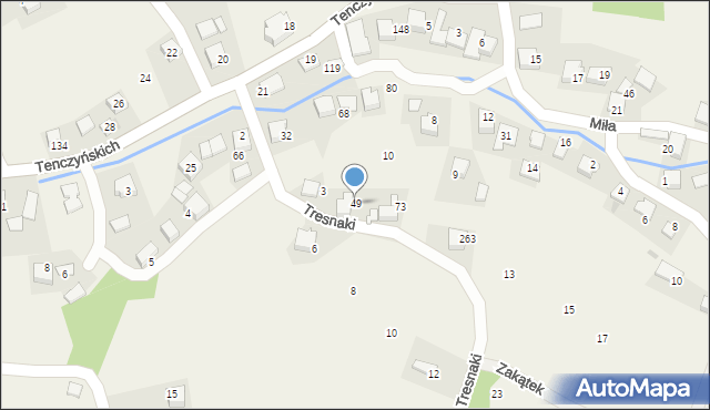 Brzoskwinia, Brzoskwinia, 49, mapa Brzoskwinia