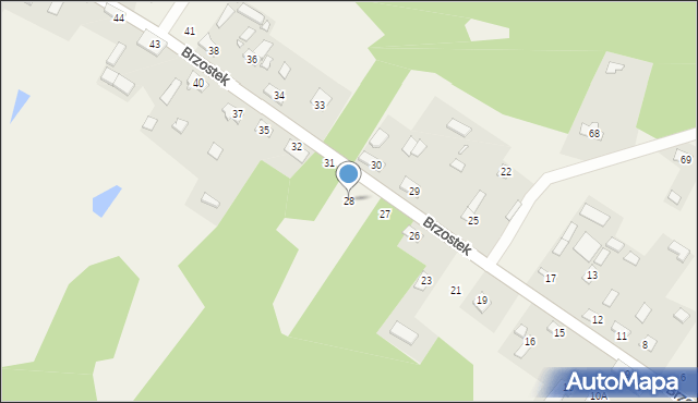 Brzostek, Brzostek, 28, mapa Brzostek