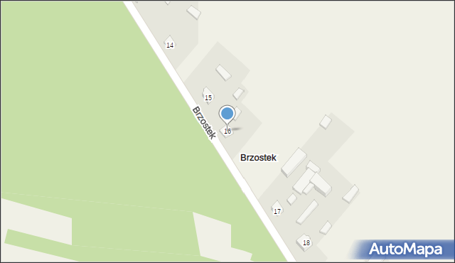 Brzostek, Brzostek, 16, mapa Brzostek