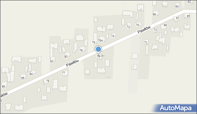 Brzostków, Brzostków, 75, mapa Brzostków