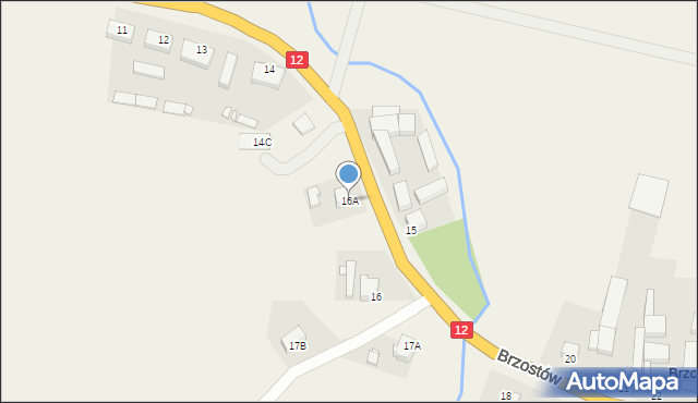 Brzostów, Brzostów, 16A, mapa Brzostów