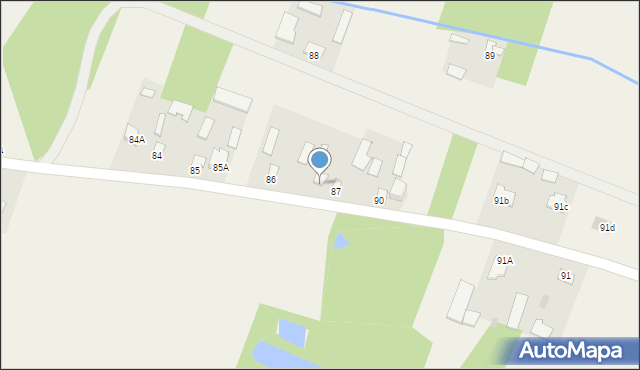 Brzostówiec, Brzostówiec, 87a, mapa Brzostówiec
