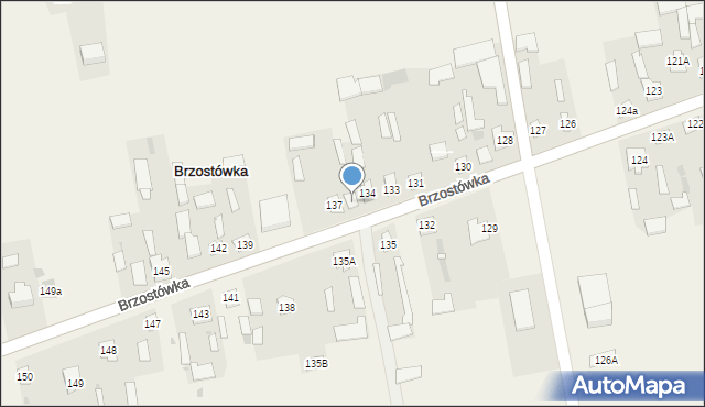 Brzostówka, Brzostówka, 136, mapa Brzostówka