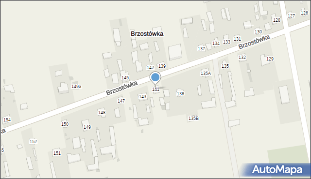 Brzostówka, Brzostówka, 141, mapa Brzostówka