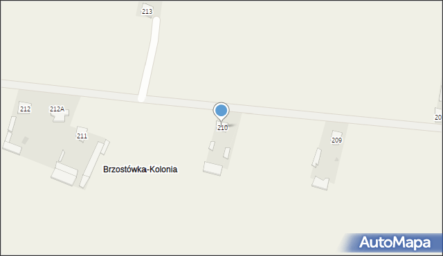 Brzostówka, Brzostówka, 210, mapa Brzostówka