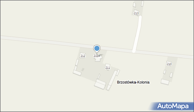 Brzostówka, Brzostówka, 212A, mapa Brzostówka