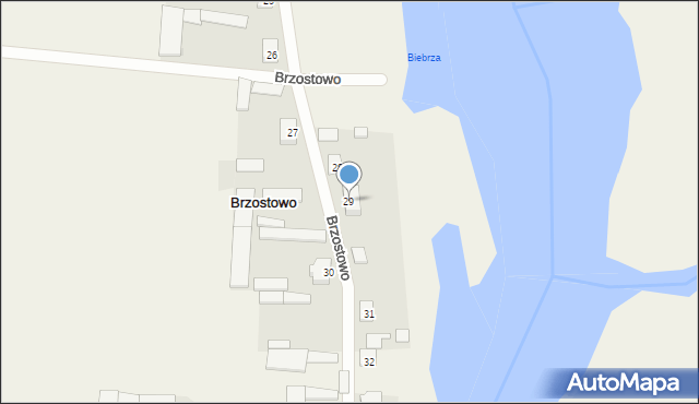 Brzostowo, Brzostowo, 29, mapa Brzostowo