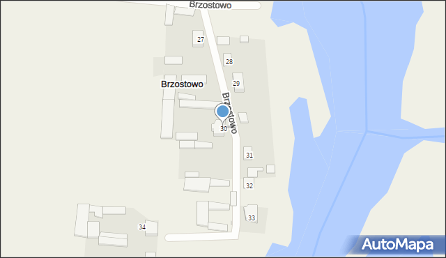 Brzostowo, Brzostowo, 30, mapa Brzostowo