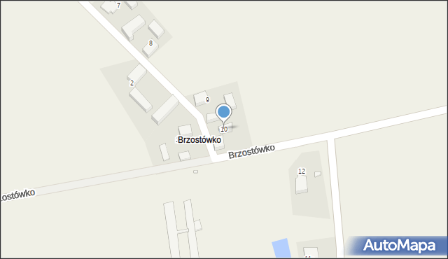 Brzostowo, Brzostówko, 10, mapa Brzostowo