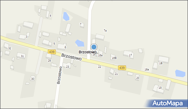 Brzostowo, Brzostowo, 16, mapa Brzostowo