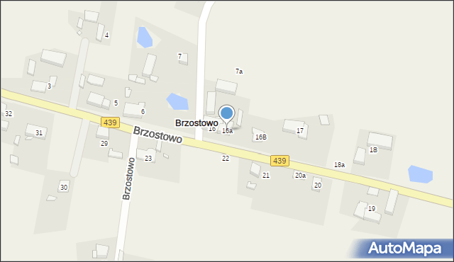 Brzostowo, Brzostowo, 16a, mapa Brzostowo