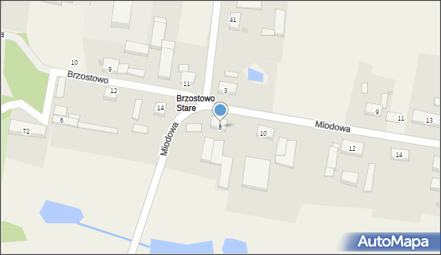 Brzostowo, Brzostowo, 13, mapa Brzostowo