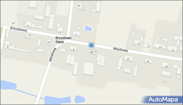 Brzostowo, Brzostowo, 14, mapa Brzostowo