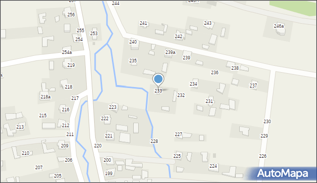 Brzóza Królewska, Brzóza Królewska, 233, mapa Brzóza Królewska