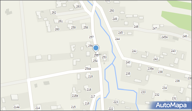 Brzóza Królewska, Brzóza Królewska, 255, mapa Brzóza Królewska