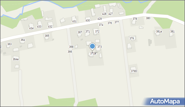 Brzóza Królewska, Brzóza Królewska, 371a, mapa Brzóza Królewska