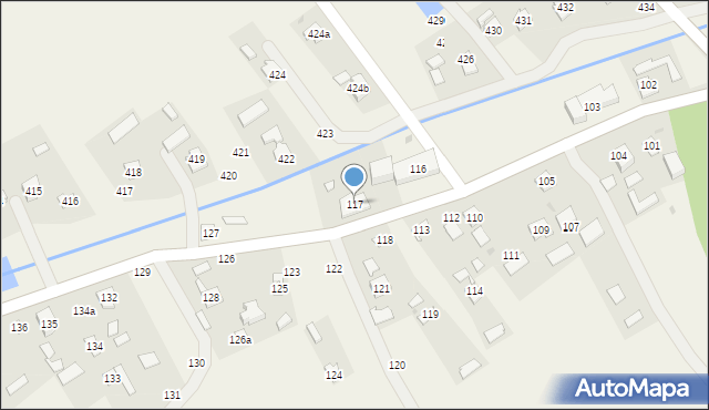 Brzóza Stadnicka, Brzóza Stadnicka, 117, mapa Brzóza Stadnicka