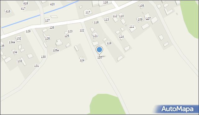 Brzóza Stadnicka, Brzóza Stadnicka, 120, mapa Brzóza Stadnicka