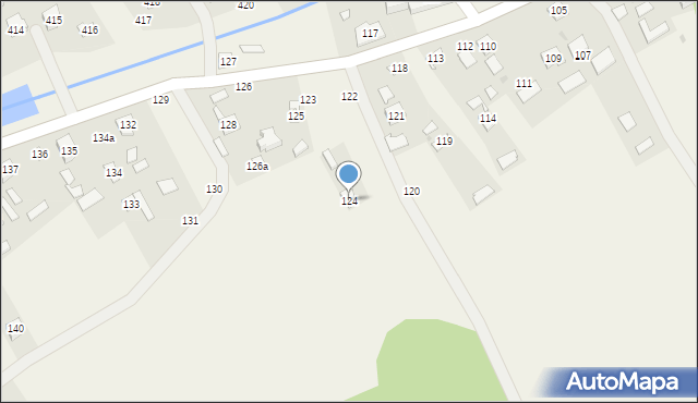 Brzóza Stadnicka, Brzóza Stadnicka, 124, mapa Brzóza Stadnicka